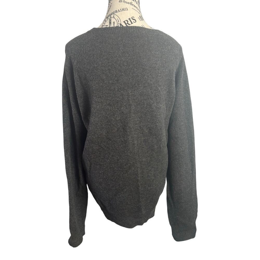 JCrew Mens 100% Lambswool Charcoal Sweater - Picture 2 of 4